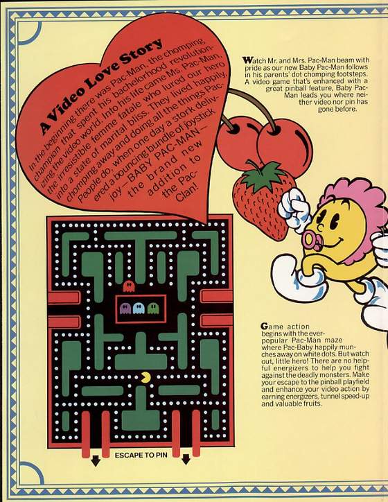 Baby Pac-man flyer: 2 Middle left